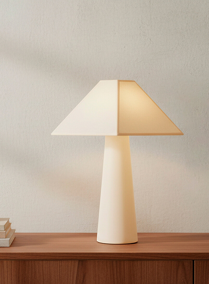 Gigi cream table lamp product image (primary)
