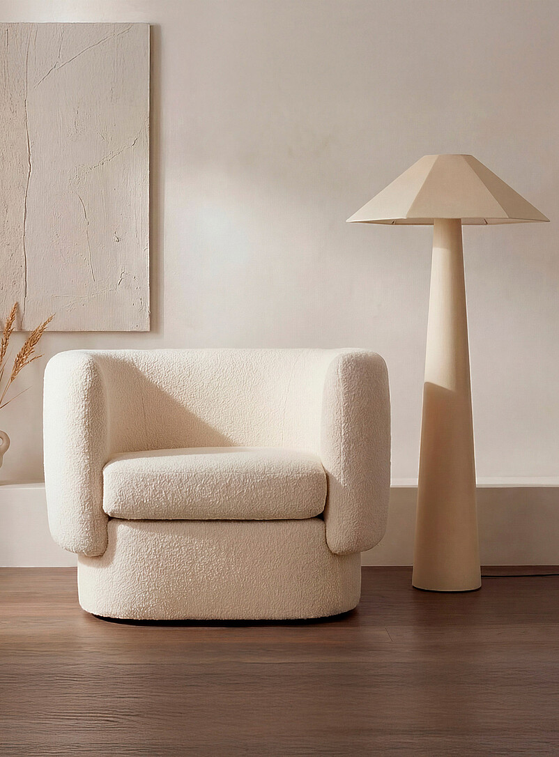 Gigi cream floor lamp product image (primary)