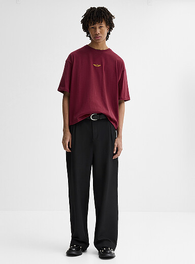 Le pantalon large twill souple <b>Coupe Dalston - Large &agrave; plis</b>