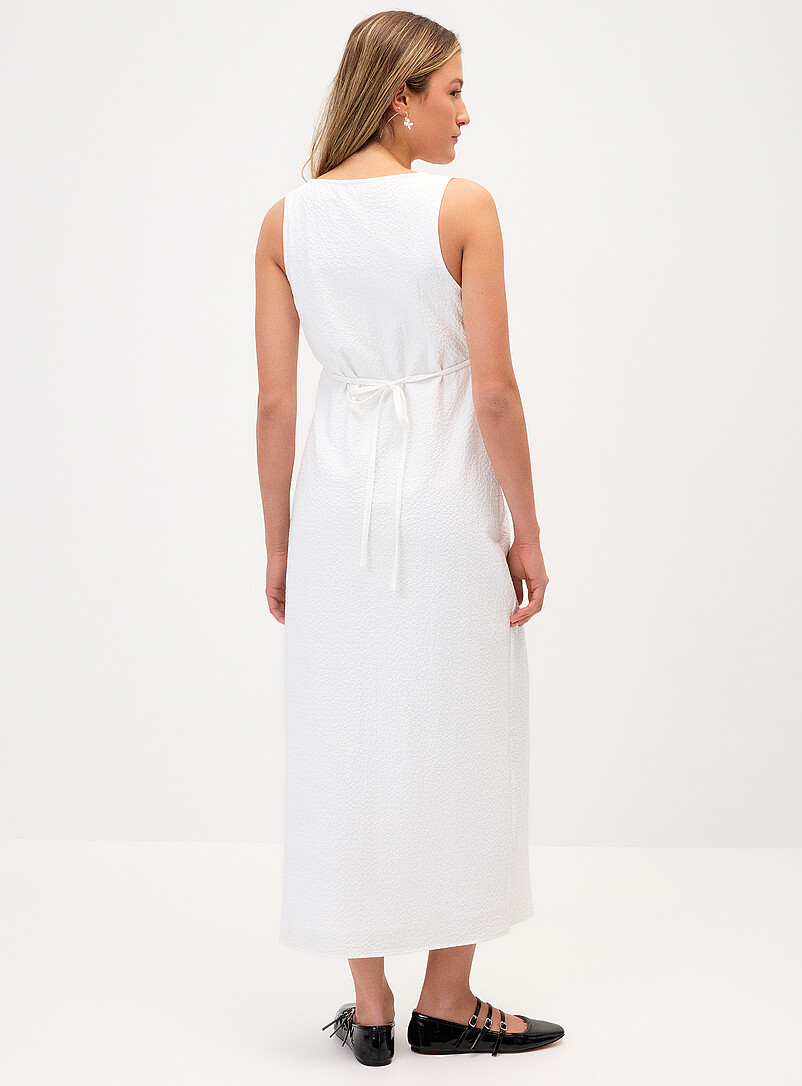 Twik Gingham Seersucker maxi dress for women