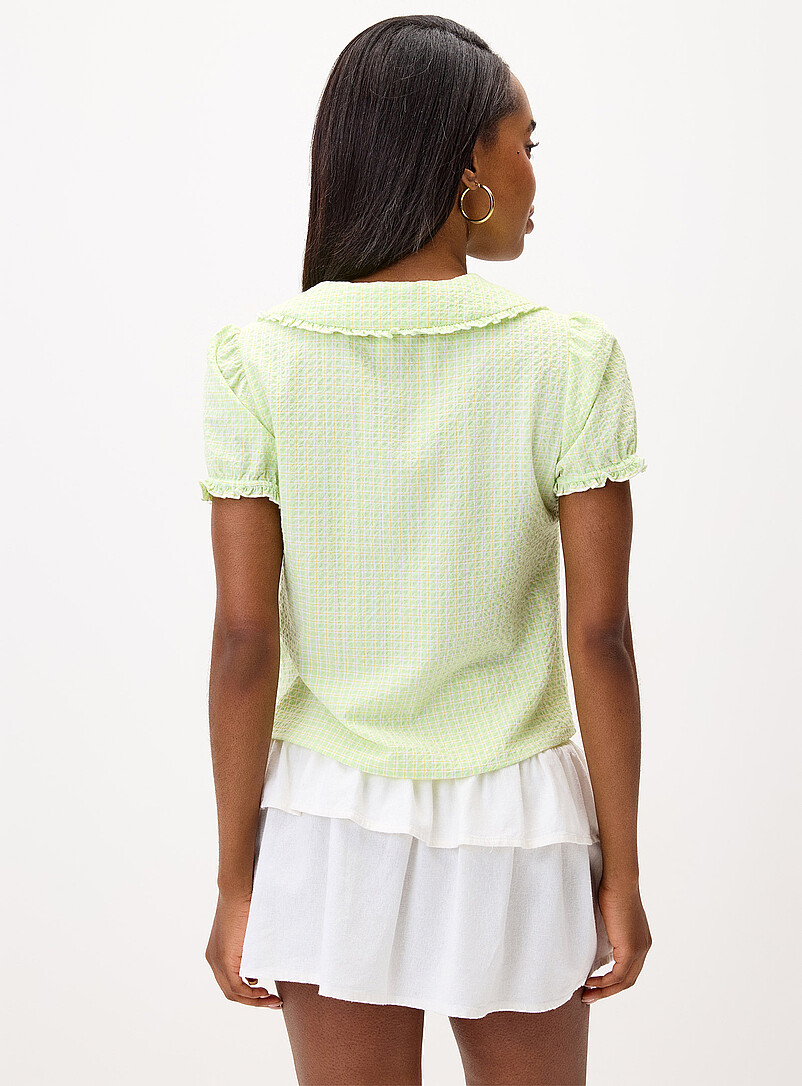 Puff-sleeve Peter Pan collar blouse product image 2