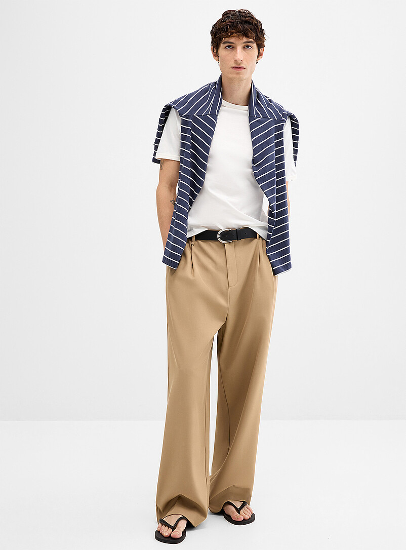 Soft Twill Wide Pant Dalston Fit - Wide & Pleated