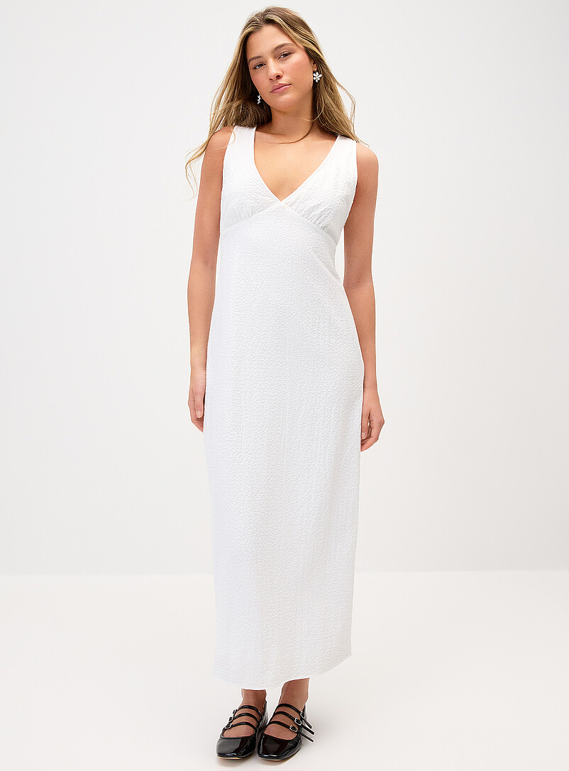 Seersucker Maxi Dress