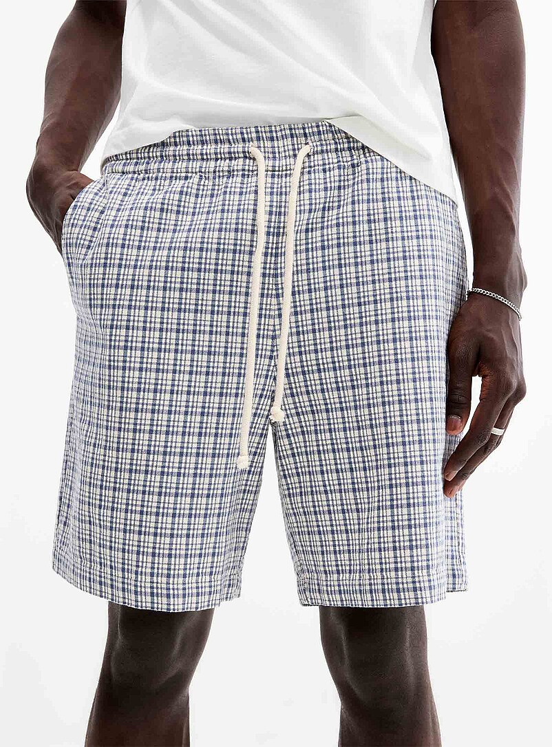 Woven check short product image 2