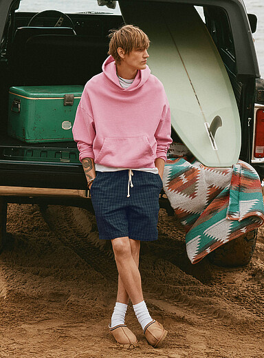 Woven check short product image 2