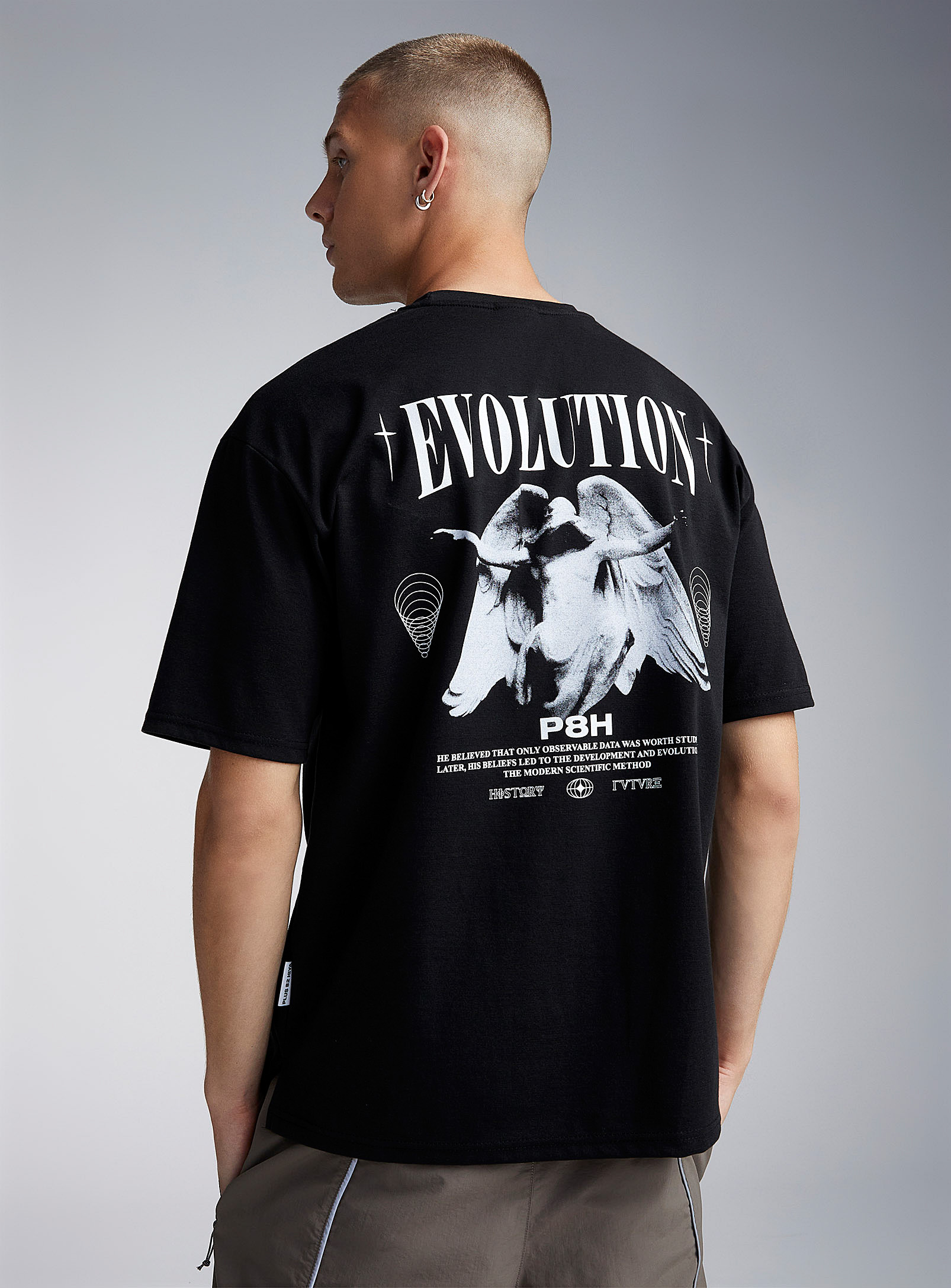 PLUS 82 HIYA - Men's Evolution stone angel T-shirt