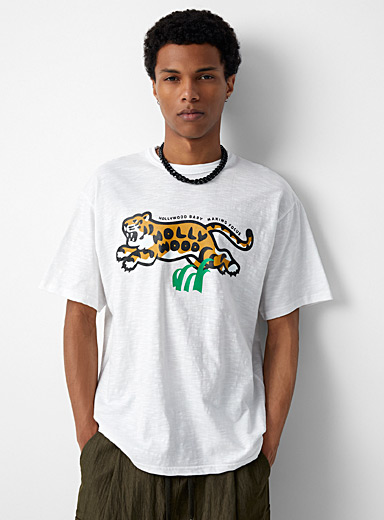 Hollywood tiger T-shirt | Djab | Shop Men's Short Sleeve & 3/4 Sleeve T ...