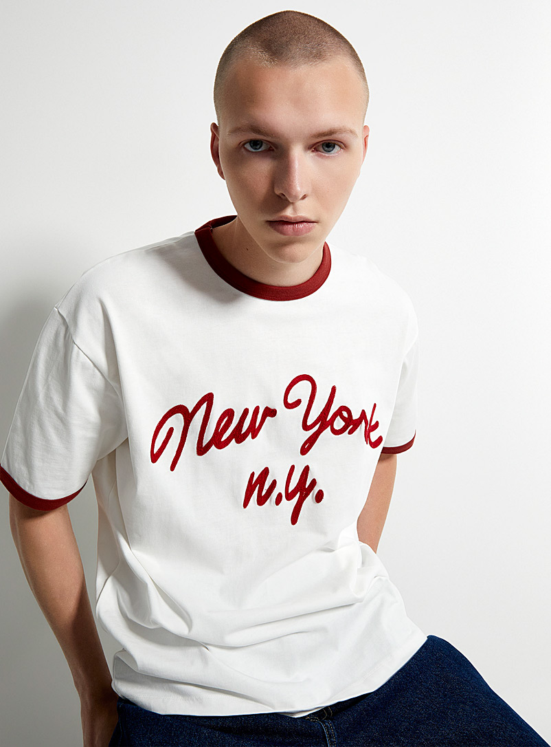 Le 31 White New York T-shirt for men