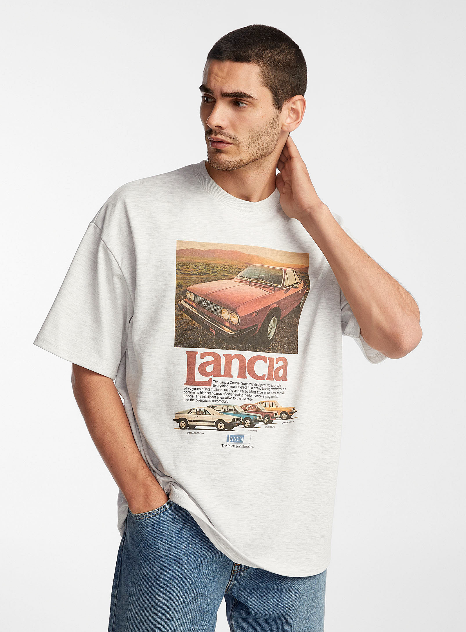 Le 31 Lancia T-shirt In Grey