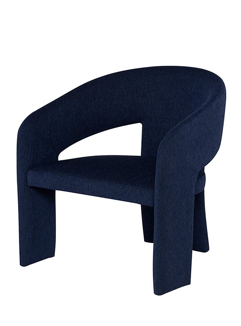 Nuevo Living Marine Blue Anise rounded lounge chair