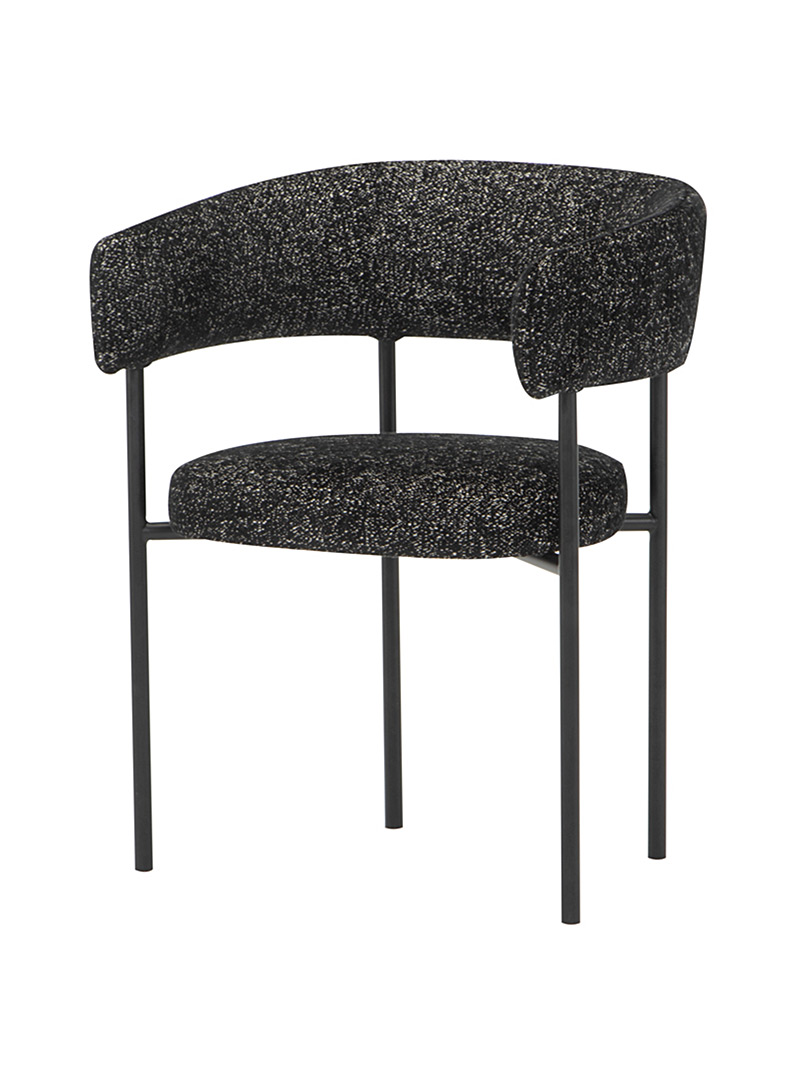 Nuevo Living Dark Grey Cassia heathered minimalist chair