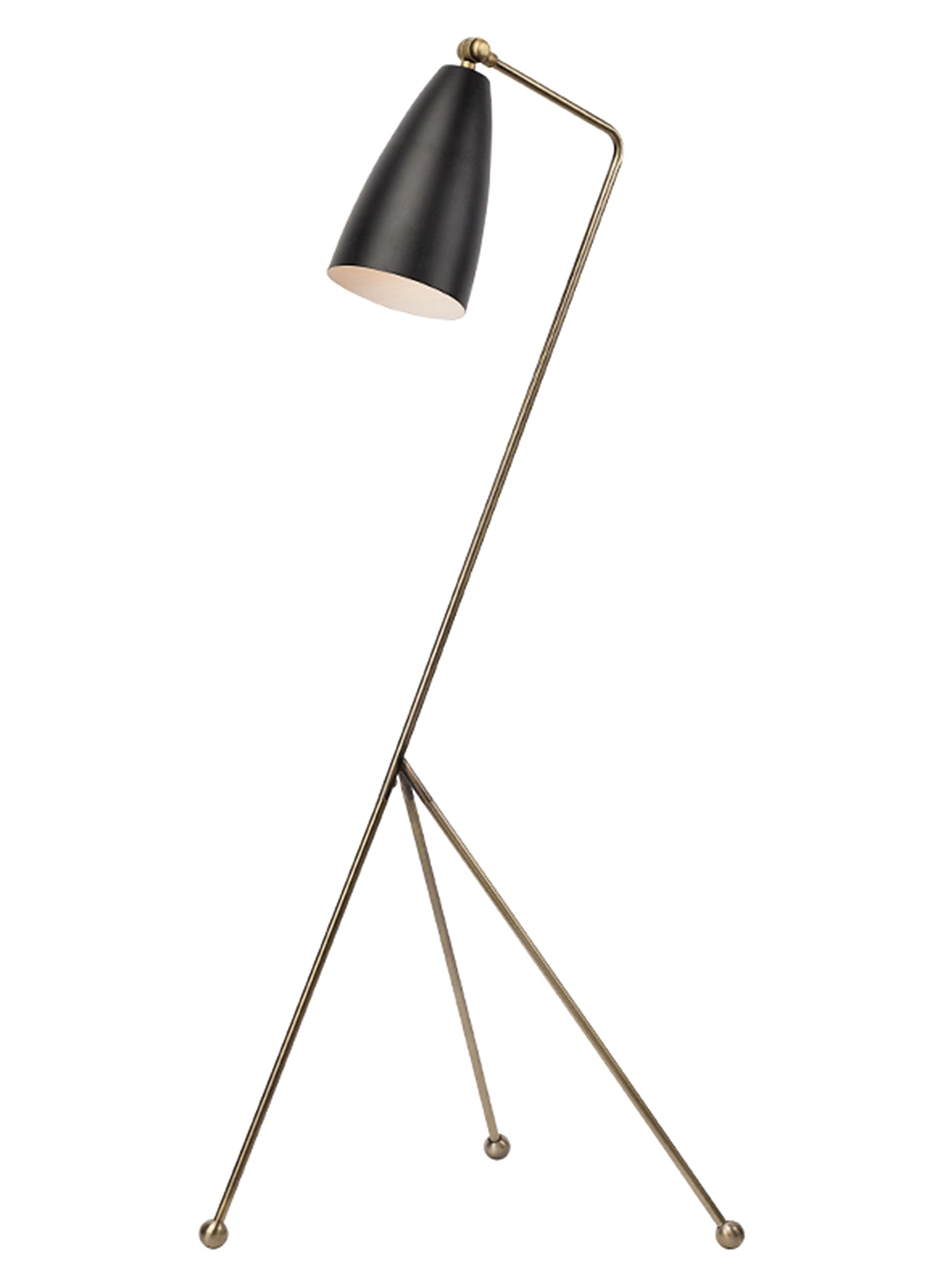 Nuevo Lucille Brass Minimalist Standing Lamp In Assorted