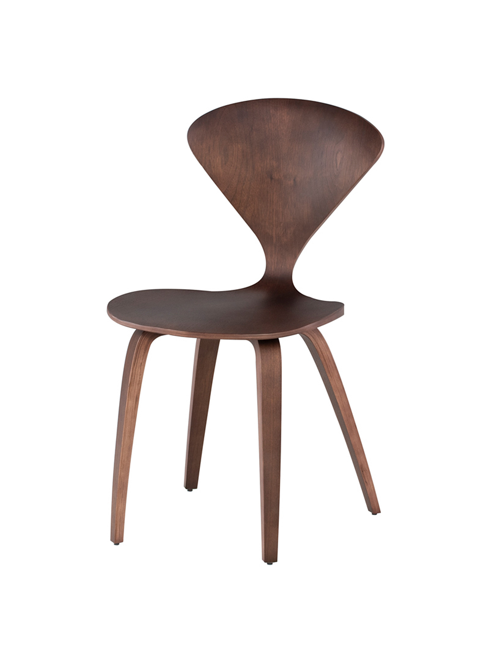 Nuevo Satine Slim Silhouette Chair In Dark Brown