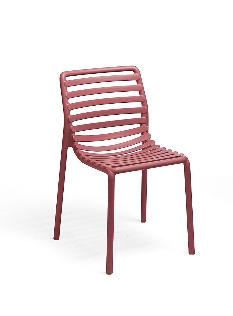 Simons Maison: Les chaises d'extérieur minimalistes ajourées Ensemble de 4 Vieux rose