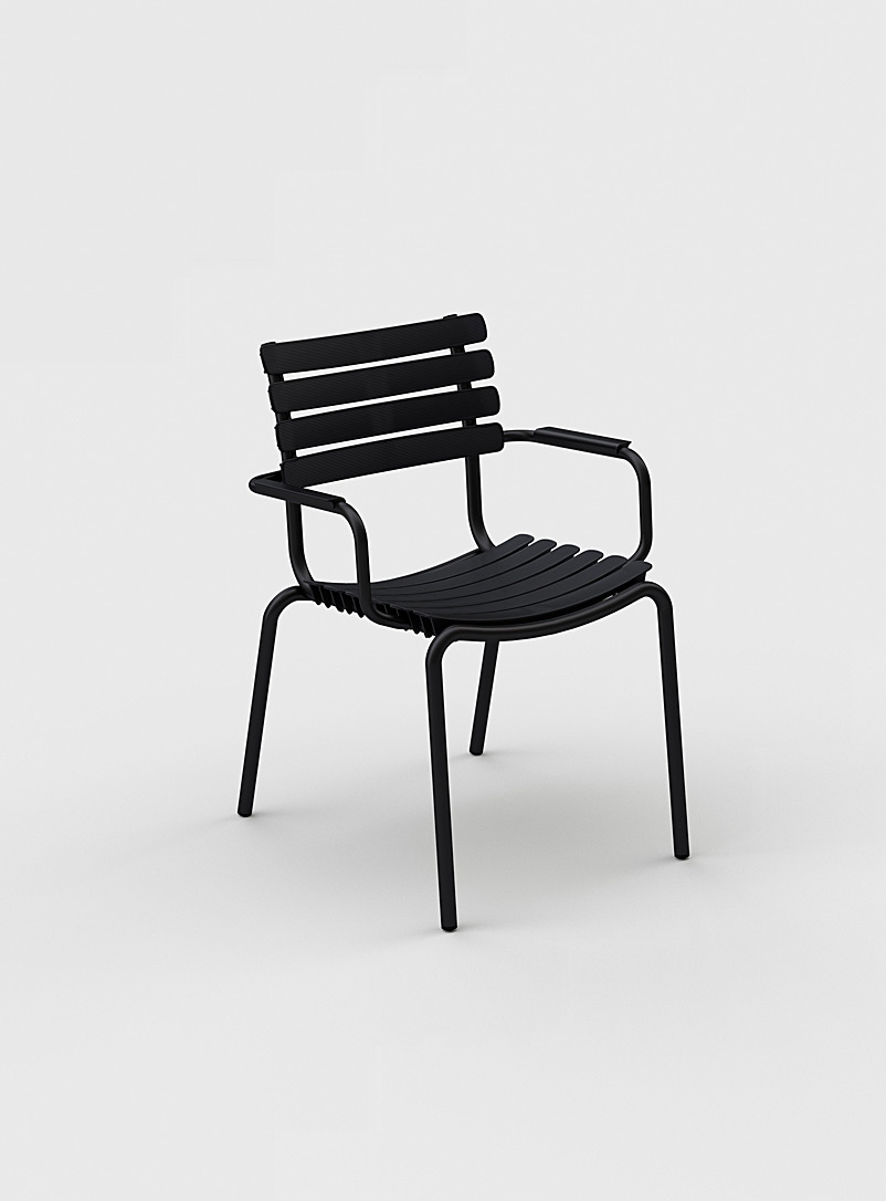 HOUE: Les chaises d'extérieur ReClips Ensemble de 4 Noir