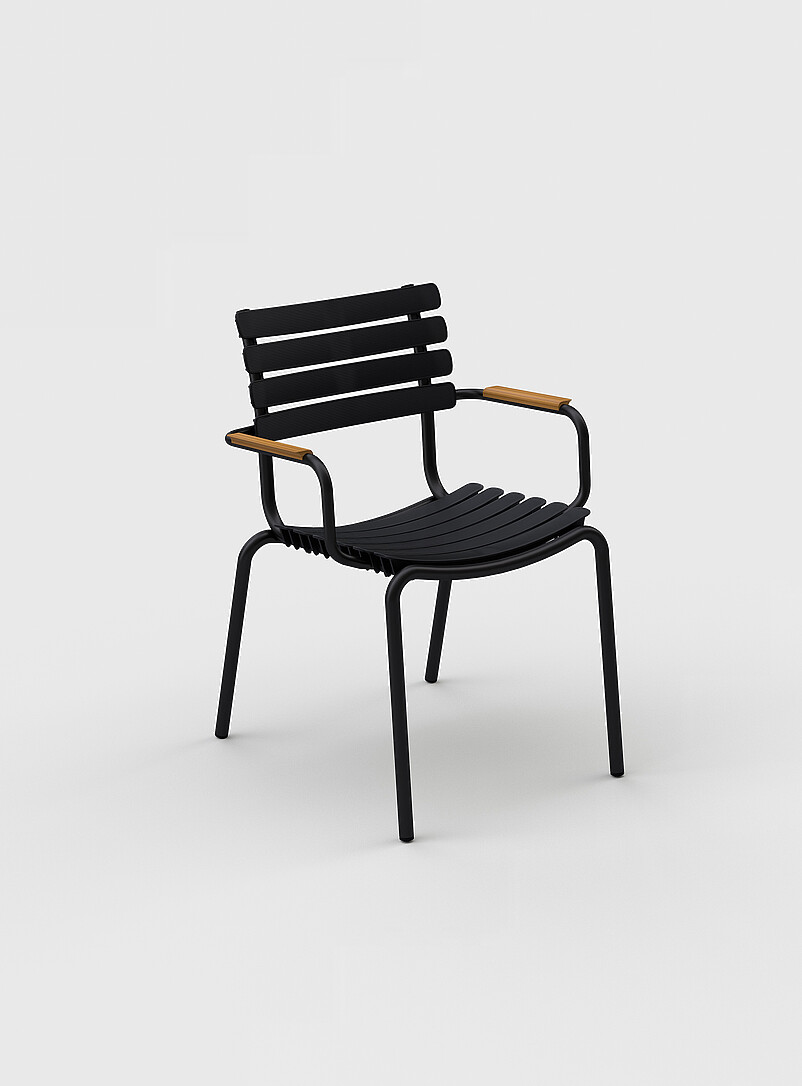ReClips bamboo-armrest outdoor chairs Set of 4 product image (primary)