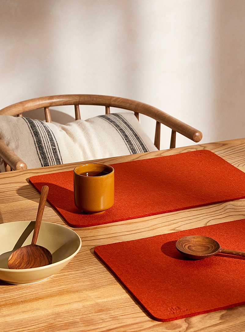 Simons Maison Copper Colourful natural wool placemat