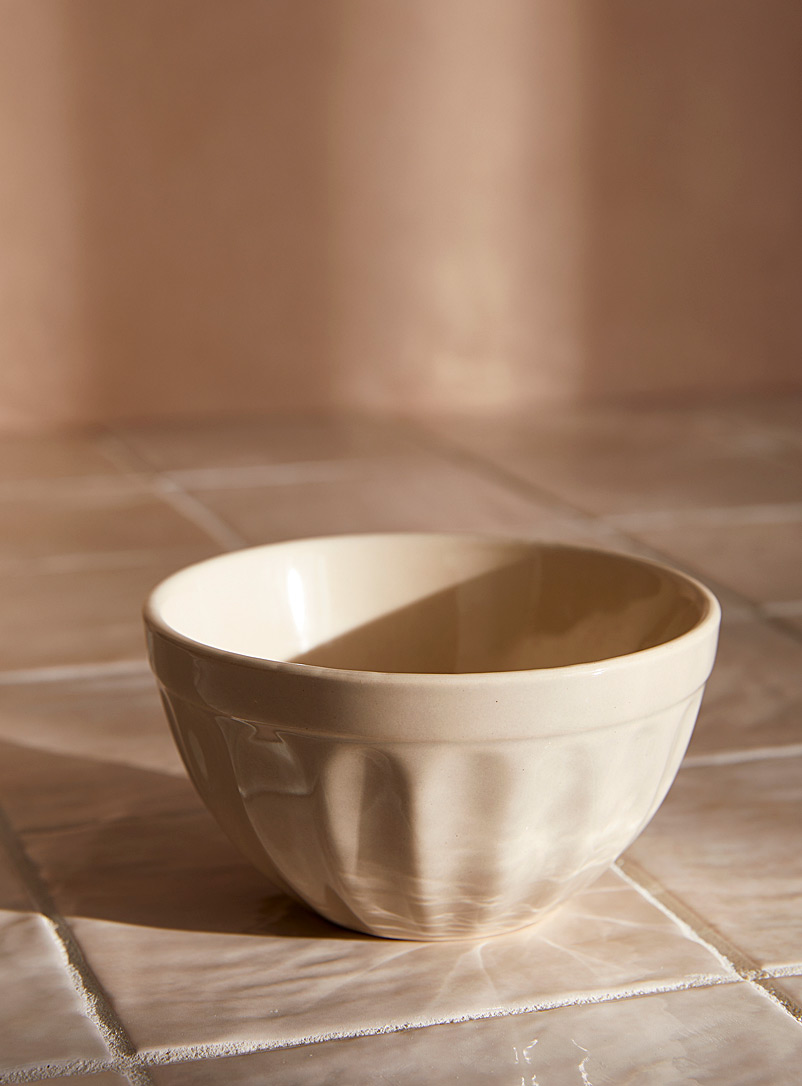 Simons Maison Sand Small scalloped bowl