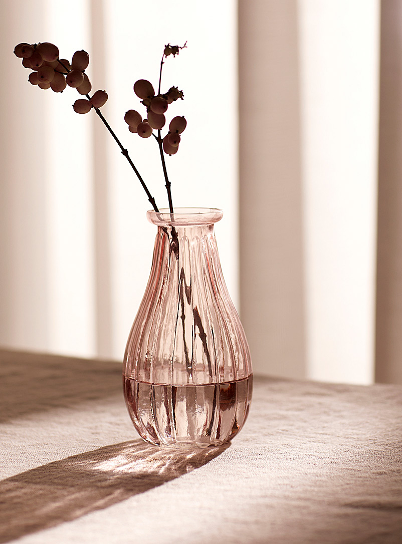 Simons Maison Dusky Pink Small fluted vase