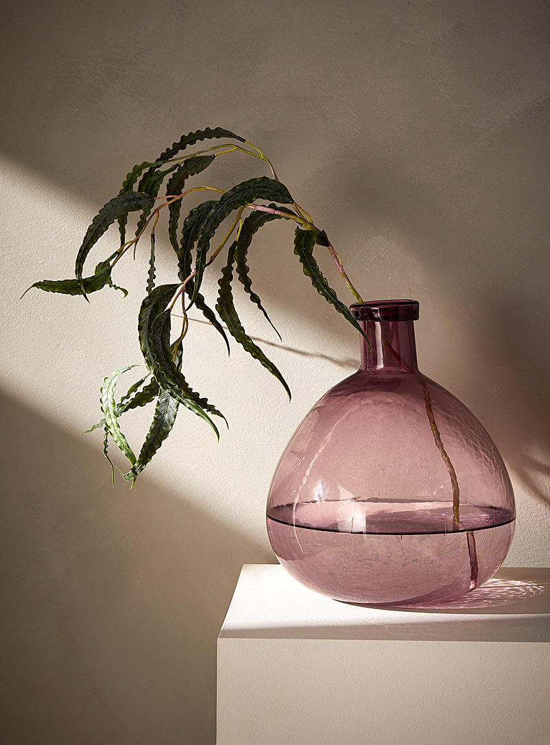 Simons Maison Raspberry/Cherry Red Plum Blown-glass vase