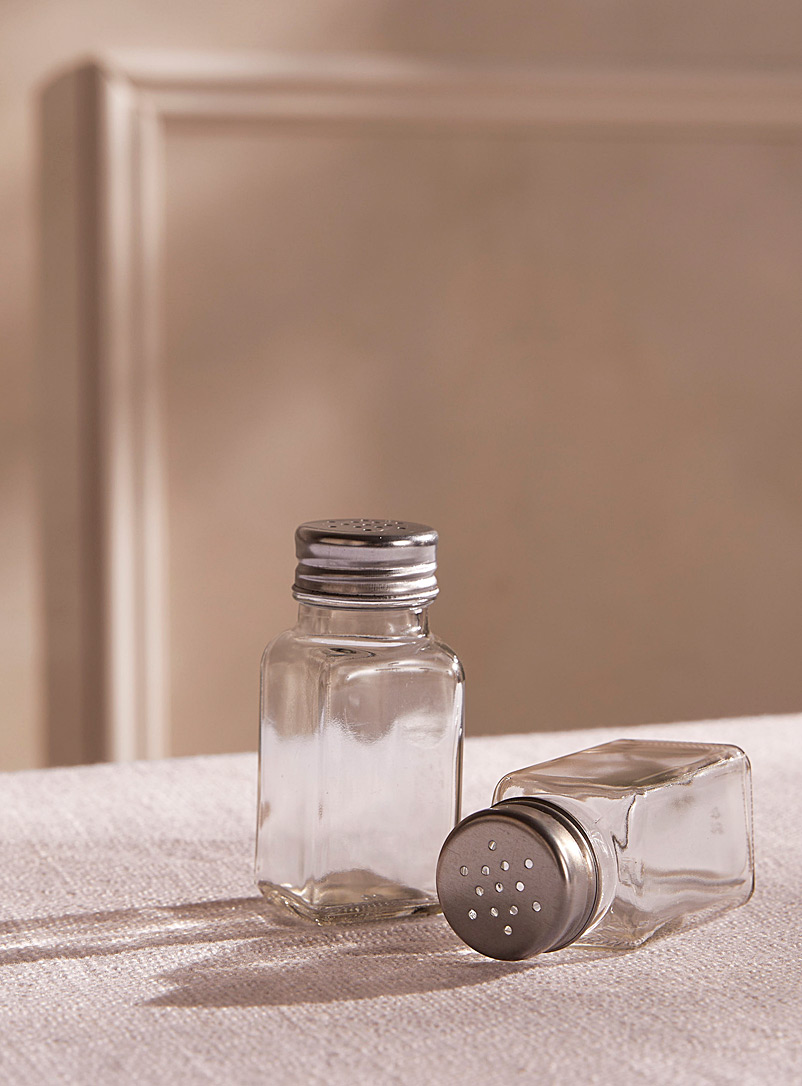 Simons Maison Transparent Glass salt and pepper shaker set
