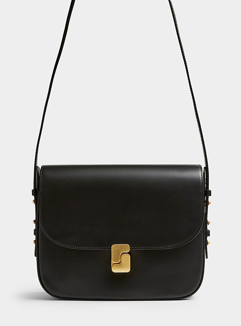 SOEUR Black Bellissima saddle bag for women