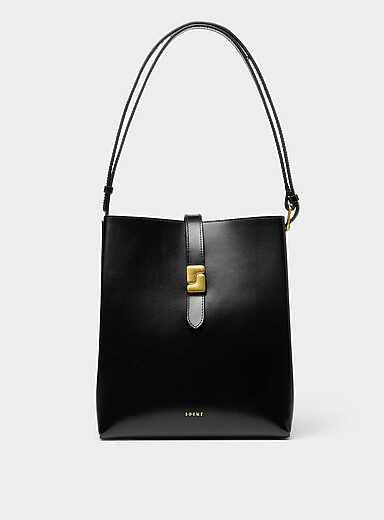 Le sac carr&eacute;e cuir minimaliste Bello