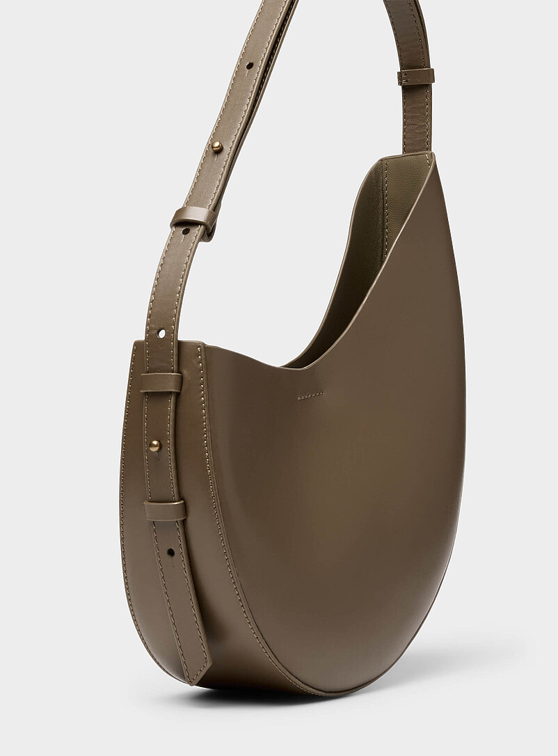 Soeur: Le minisac cuir oblique Winona Bronze - Ambre pour femme