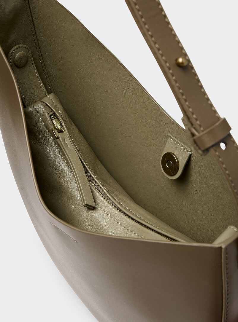 Soeur: Le minisac cuir oblique Winona Bronze - Ambre pour femme