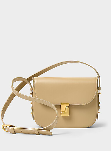 Le petit sac cuir Bellissima sable
