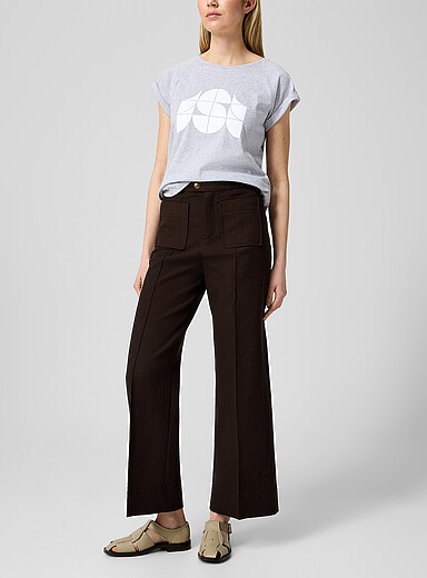Soeur Chocolate/Espresso Harry pleated pant for women