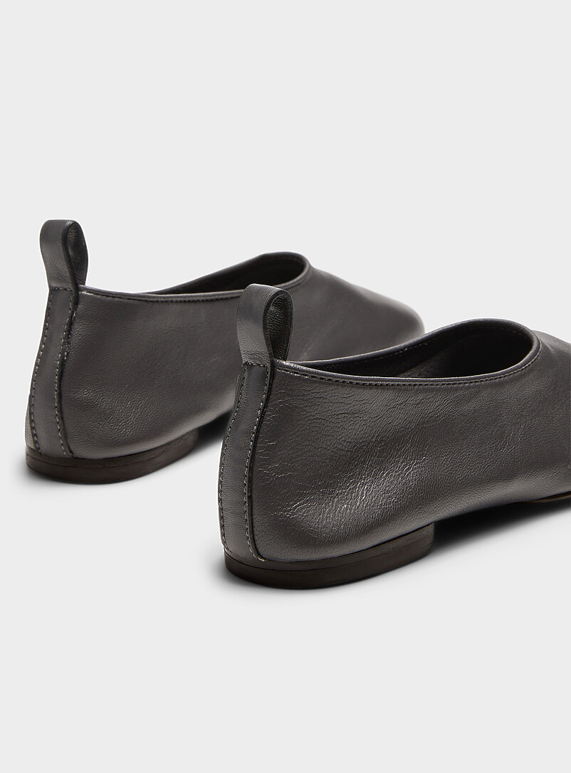 Soeur: La ballerine cuir Bala Femme Gris ardoise pour femme