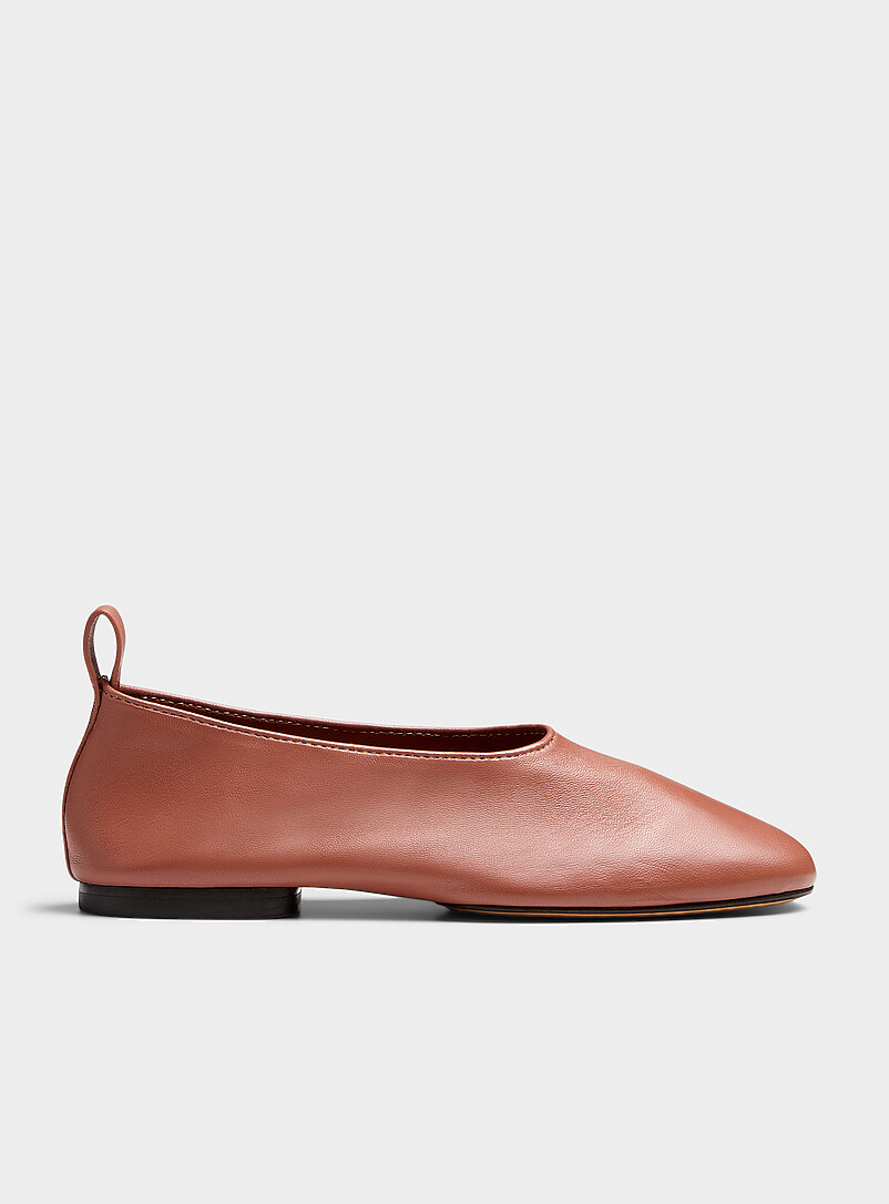 Soeur Slate Grey Bala leather ballet flats Women for women