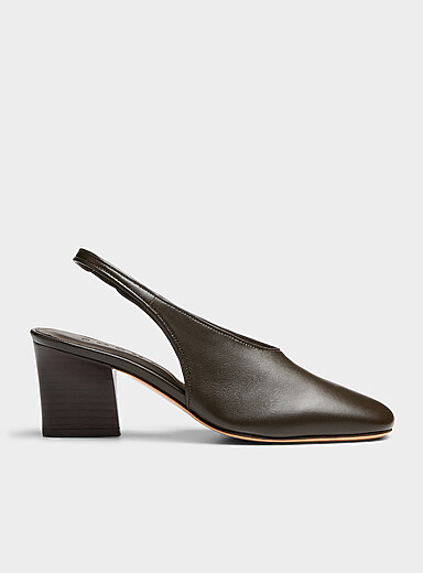 Joan slim heel leather pumps Women
