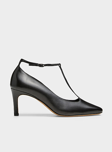 Soeur: L'escarpin cuir brides d&eacute;licates Albie <b>Fait au Portugal</b> Femme Noir pour femme