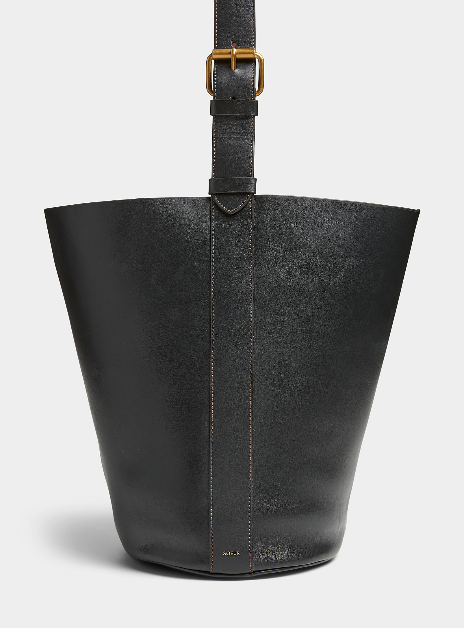 Soeur Saul Oversized Bucket Bag In Black