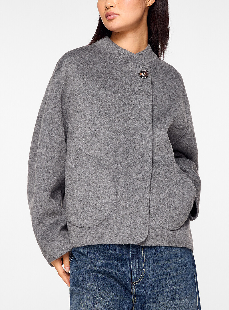 Windsor minimalist pea coat product image (primary)