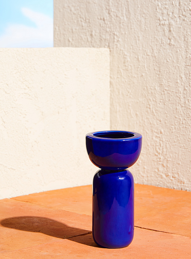 &klevering Blue Blue sculptural vase