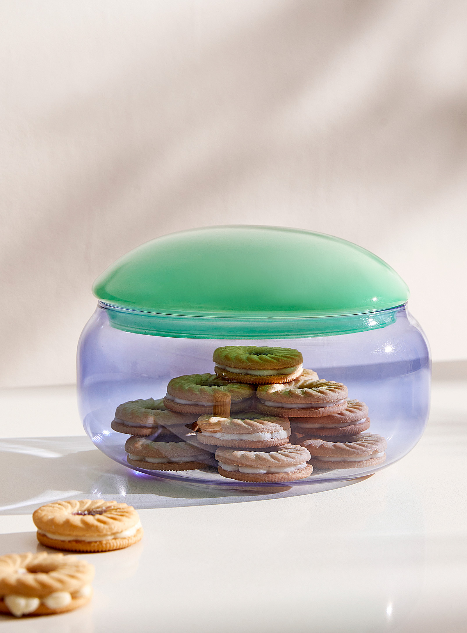 &klevering Two-tone Rounded Jar In Transparent