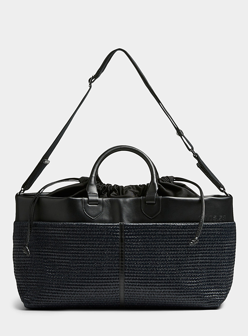 Braided raffia and leather oversized tote | 10.03.53 | Shop Women's ...