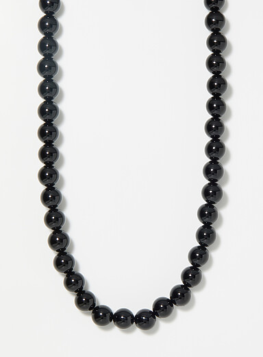 Onyx bead necklace