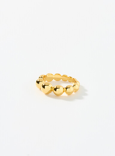 Golden-bead ring