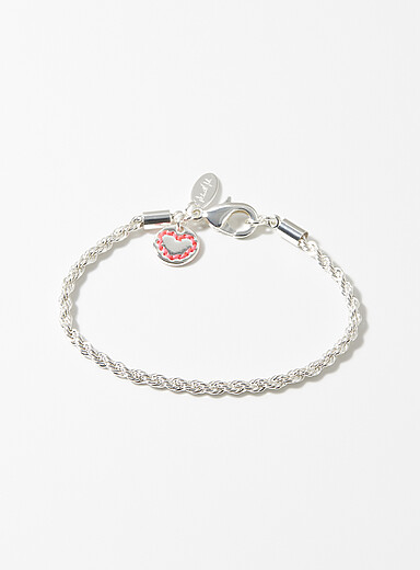 Twisted silver bracelet