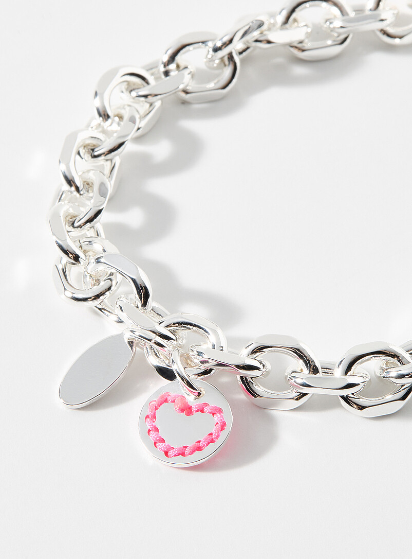 Mademoiselle Jules: Le bracelet argent&eacute; fermoir tige deux boules Argent pour femme