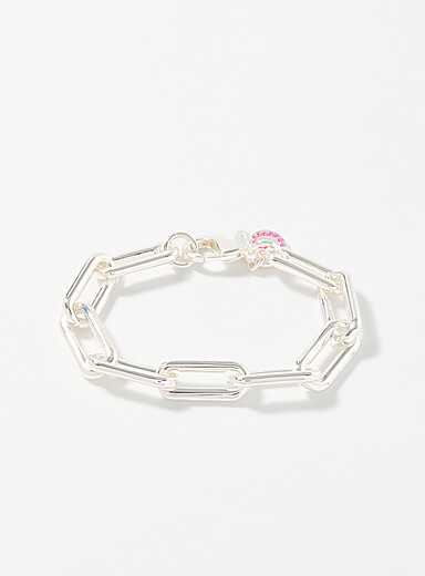 Chunk-link chain bracelet