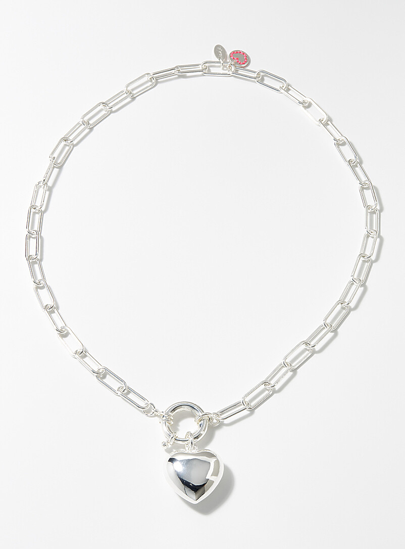 Heart Paperclip-Link Chain