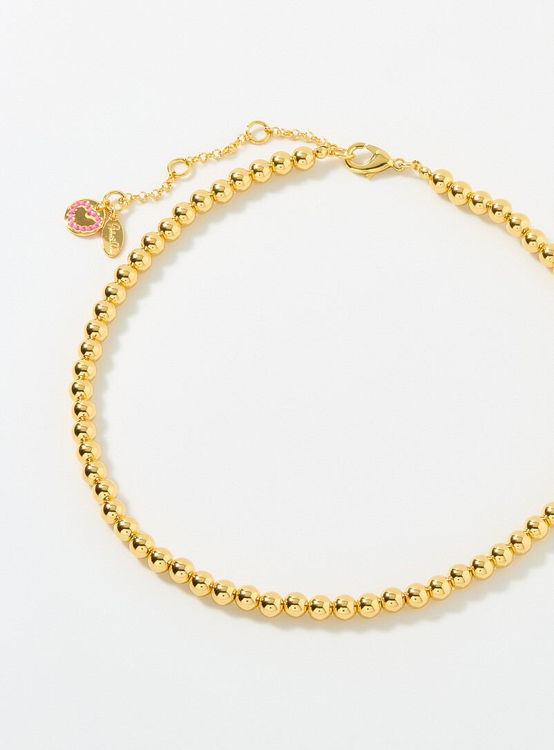 Golden beaded necklace product image 2
