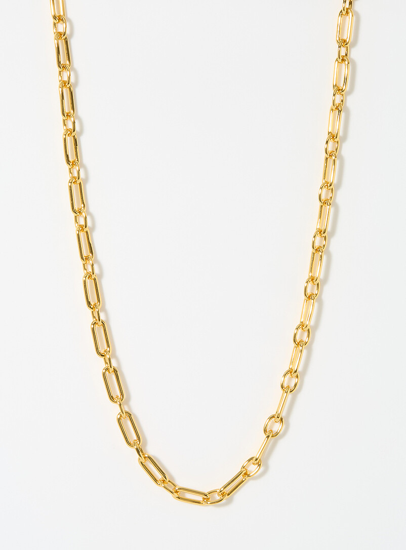 Paperclip-Link Gold Chain