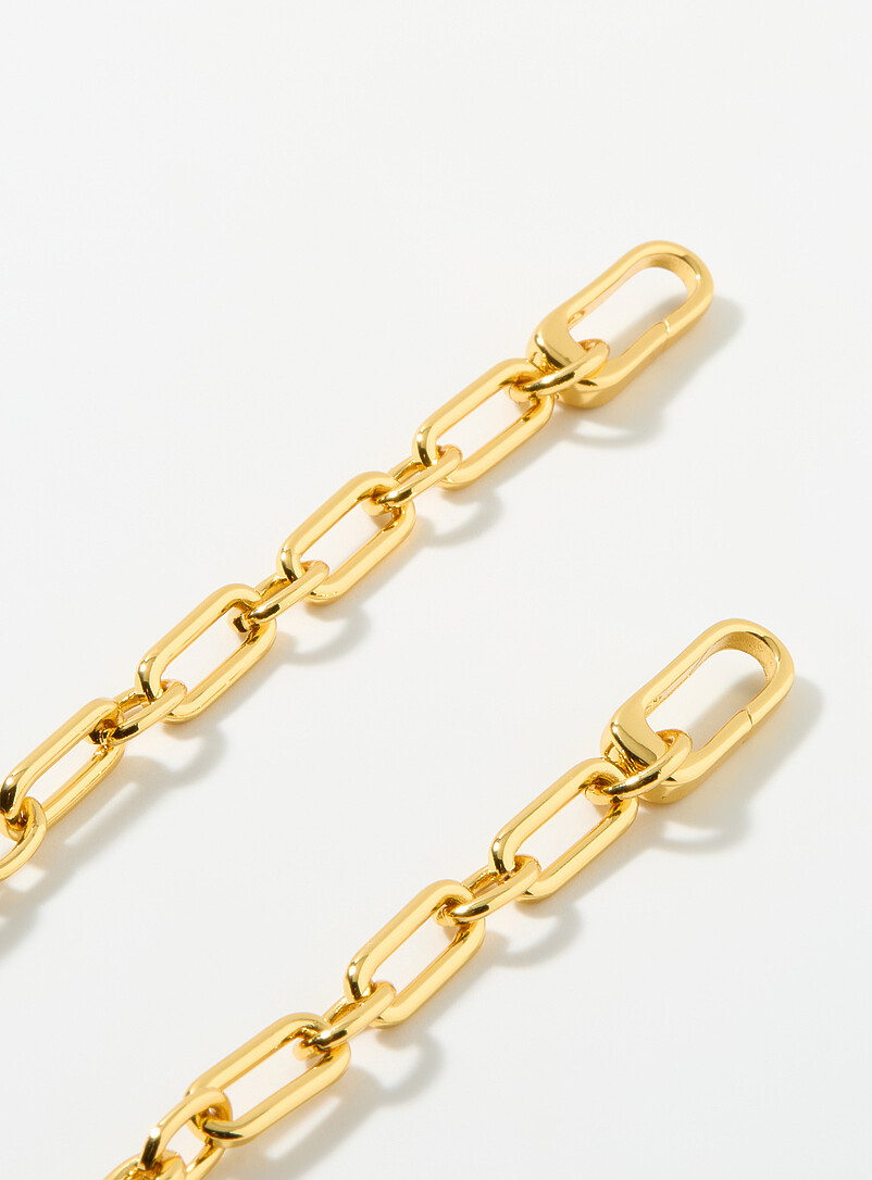 Paperclip-link gold chain product image 2