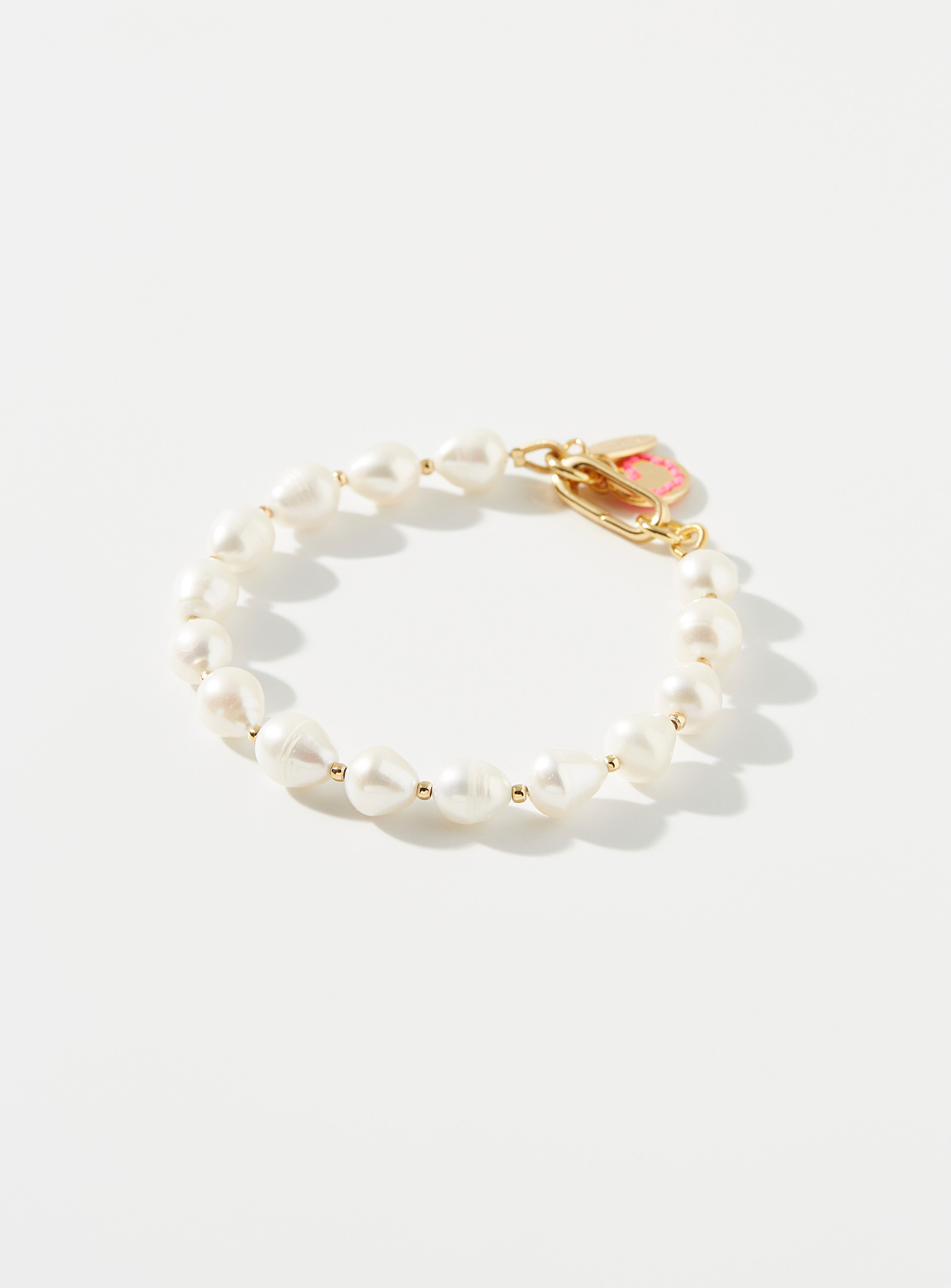 Mademoiselle Jules Freshwater Pearl Bracelet In White